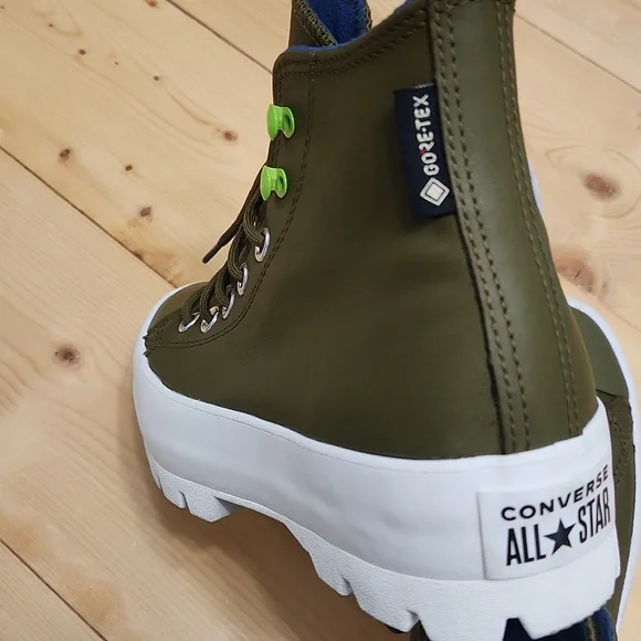 Converse Chuck Taylor All Star Boots Gore-Tex Lugged Waterproof Leather Moss 7 - Picture 5 of 16